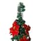 6ft. Pre-Lit Pre-Decorated Poinsettia Pop-Up Artificial Christmas Tree